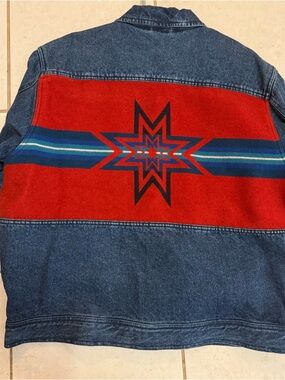 Pendleton Denim Jacket with Southwestern detail